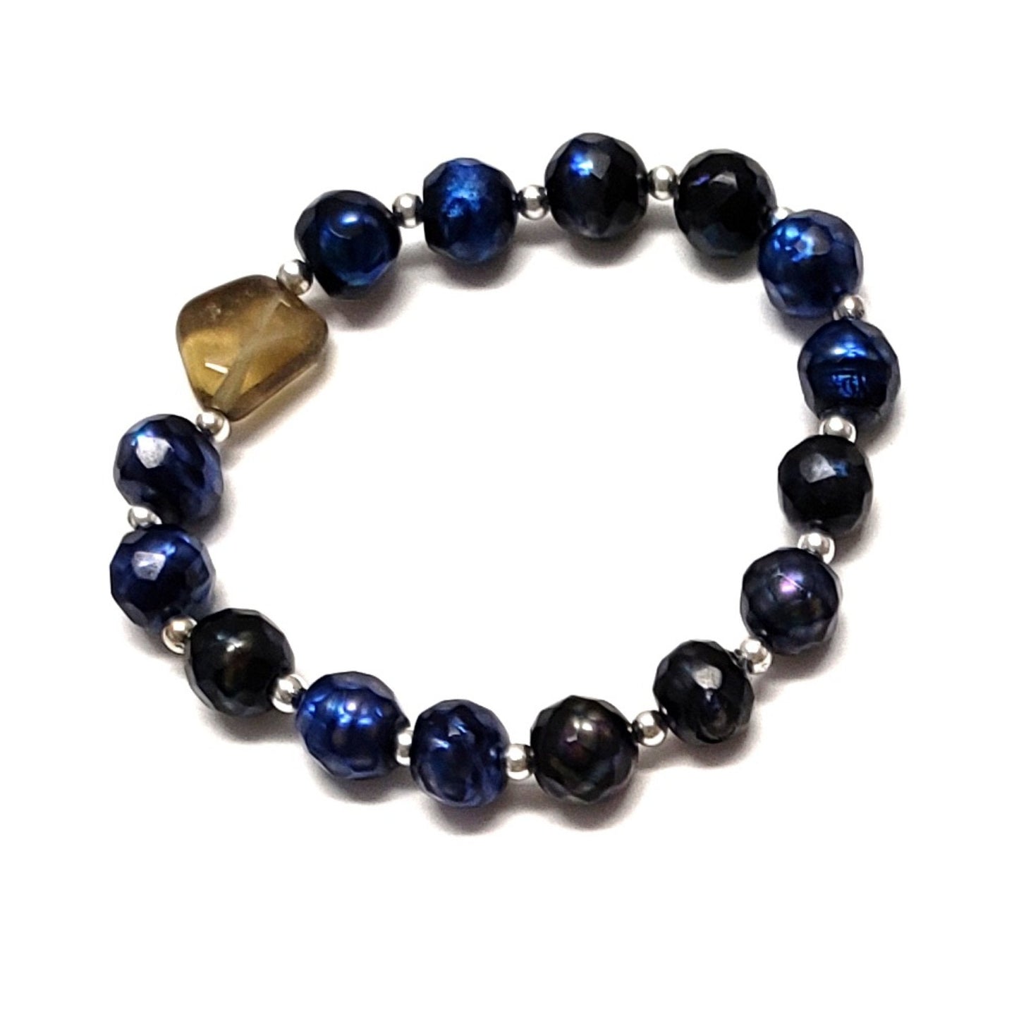 Accent Bracelets - Pearl Smoky Quartz Silver Plated - Jewelry & Accessories - Bracelets & Bangles
