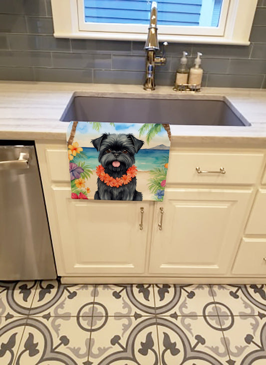 Affenpinscher Luau Kitchen Towel - One Color / One Size - Home & Garden - Home Textile - Towels