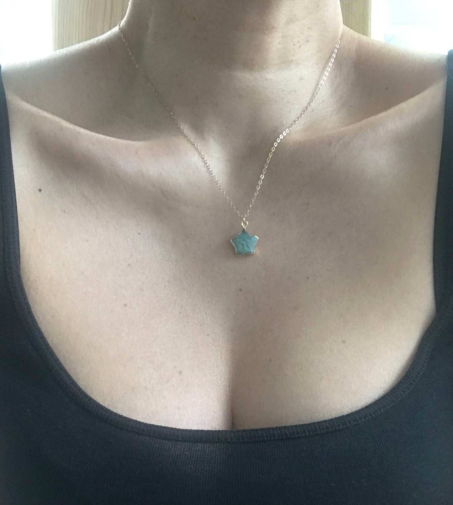 Amazonite Star Necklace - One Color / One Size - Jewelry & Accessories - Necklaces & Pendants