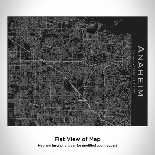 Anaheim - California Map Bottle with Bamboo Top in Matte Black - Drinkware