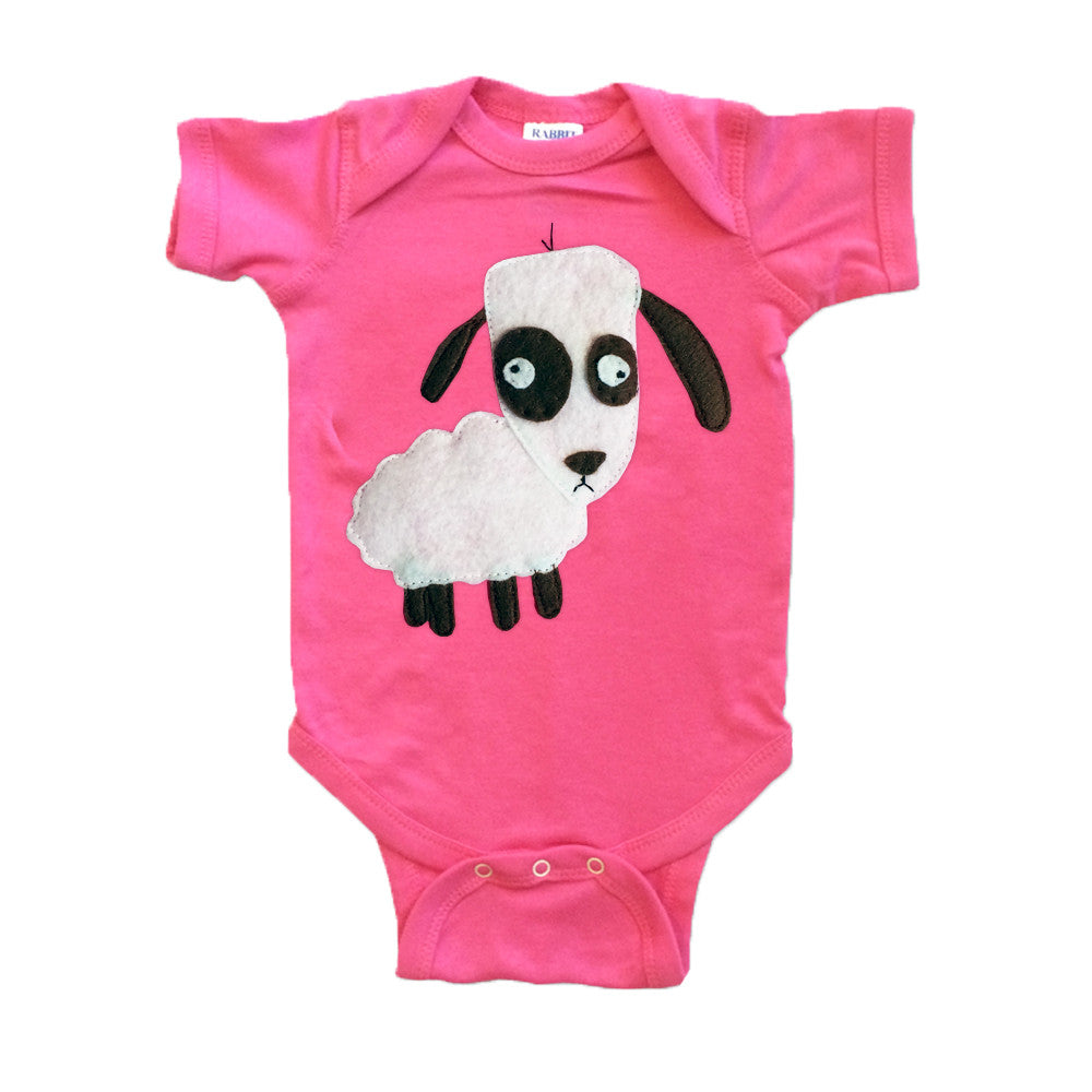 Baby Onesie - Sheep - Mi Cielo X Matthew Langille - Raspberry - Kids & Babies - Mother & Kids - Boys’ Clothing