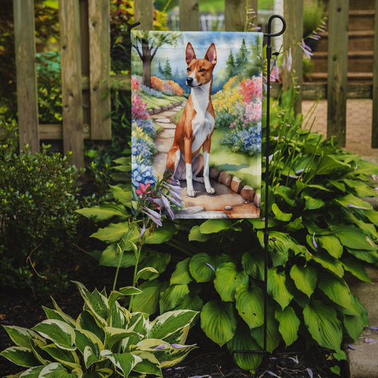 Basenji Spring Garden Garden Flag - One Color / One Size - Home & Garden - Home Decor - Flags Banners & Accessories