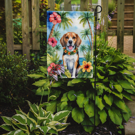 Beagle Luau Garden Flag - One Color / One Size - Home & Garden - Home Decor - Flags Banners & Accessories