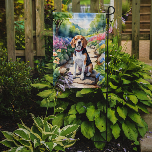 Beagle Spring Garden Garden Flag - One Color / One Size - Home & Garden - Home Decor - Flags Banners & Accessories