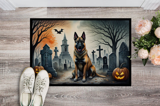 Belgian Malinois Spooky Halloween Doormat - One Color / One Size - Home & Garden - Home Textile - Carpets & Rugs