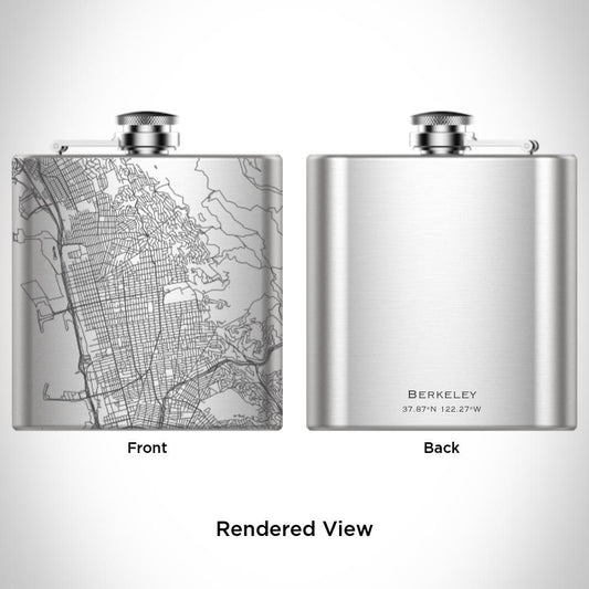 Berkeley - California Map Hip Flask - Drinkware