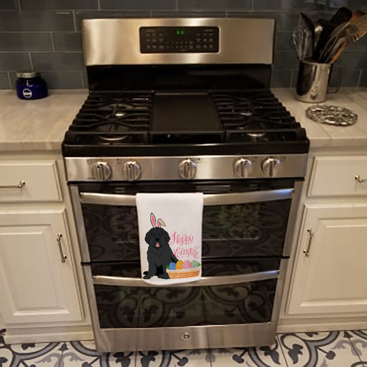 Black Newfoundland Easter Kitchen Towel Set of 2 - One Color / One Size - Home & Garden - Home Textile - Towels