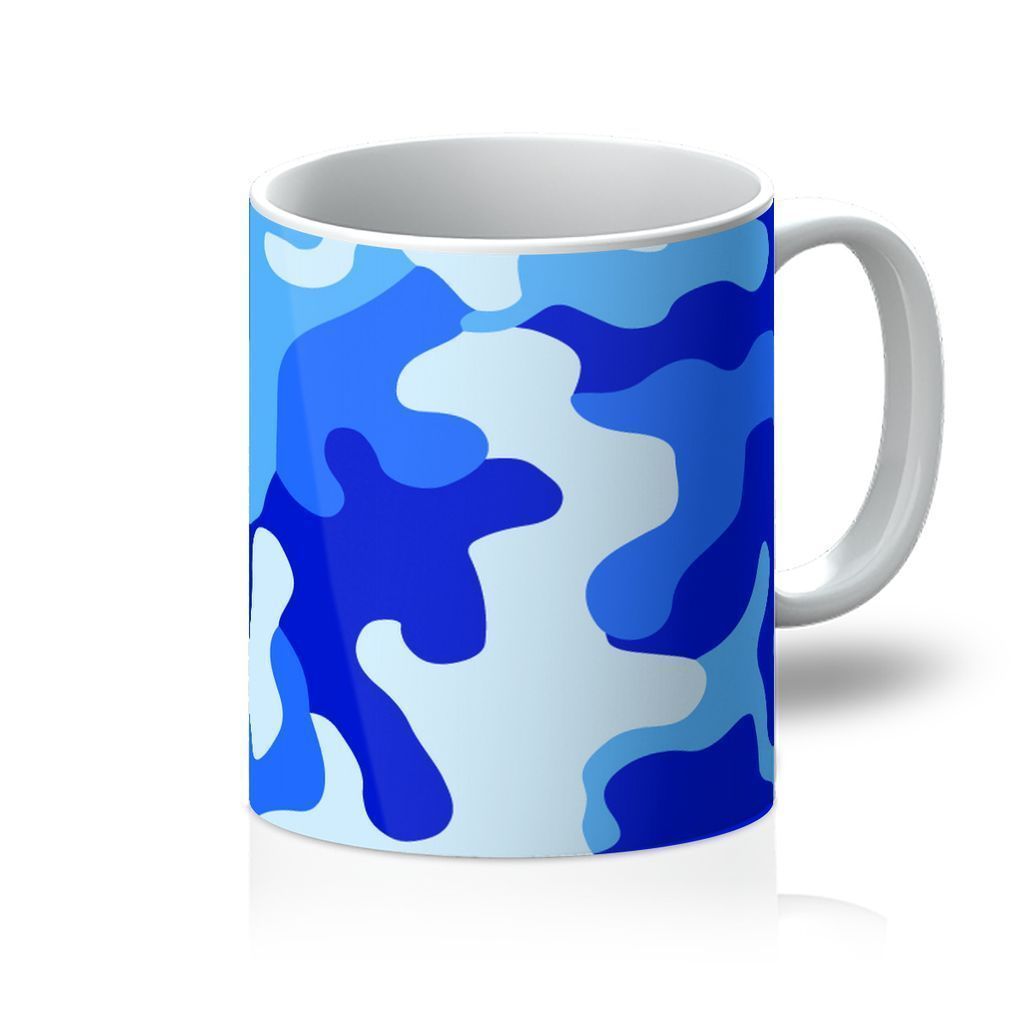 Blue Camo 1 Mug - One Color / One Size - Home & Garden - Kitchen Dining & Bar - Dinnerware