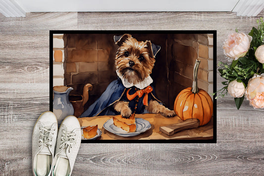 Border Terrier Fall Kitchen Pumpkins Doormat - One Color / One Size - Home & Garden - Home Textile - Carpets & Rugs