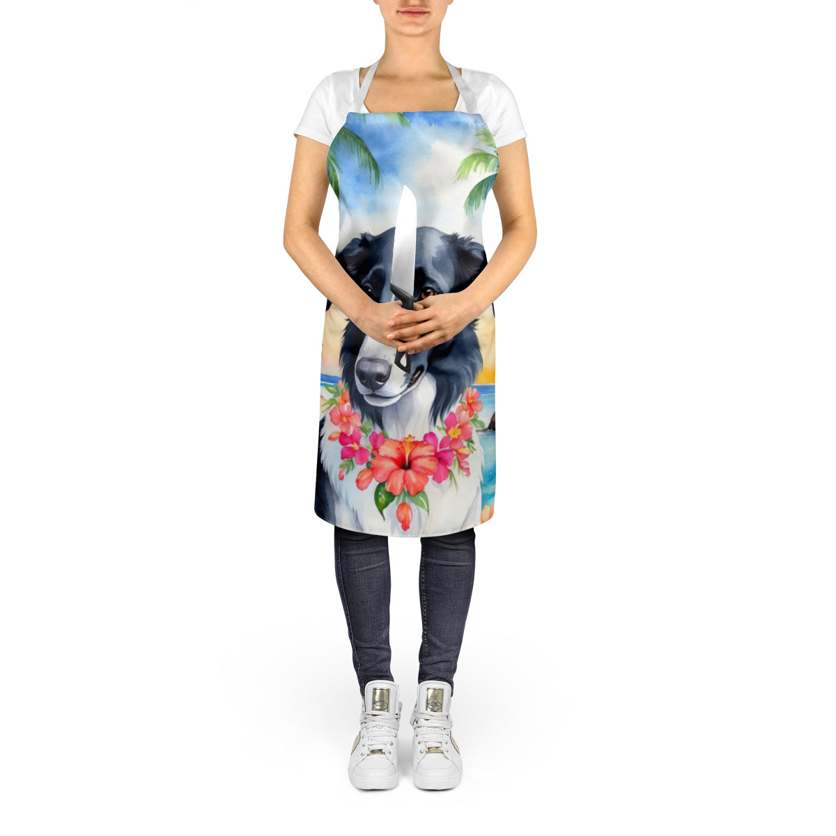 Borzoi Luau Apron - One Color / One Size - Home & Garden - Kitchen Dining & Bar - Table Decoration & Accessories