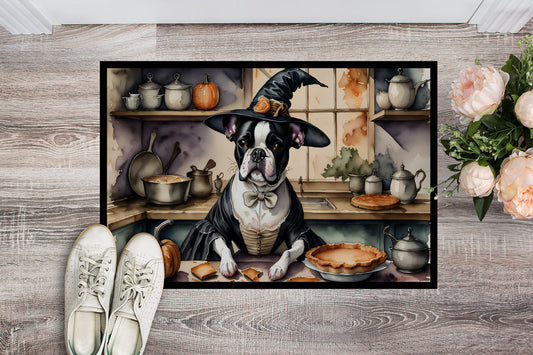 Boston Terrier Fall Kitchen Pumpkins Doormat - One Color / One Size - Home & Garden - Home Textile - Carpets & Rugs