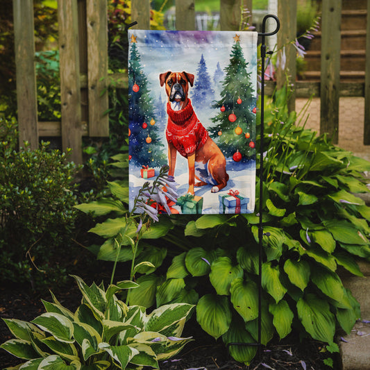 Boxer Christmas Garden Flag - One Color / One Size - Home & Garden - Home Decor - Flags Banners & Accessories