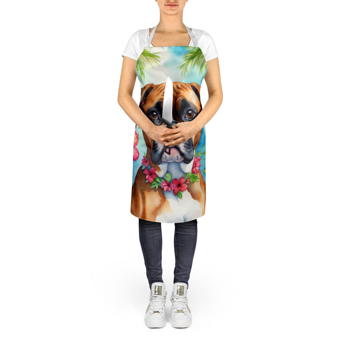 Boxer Luau Apron - One Color / One Size - Home & Garden - Kitchen Dining & Bar - Table Decoration & Accessories