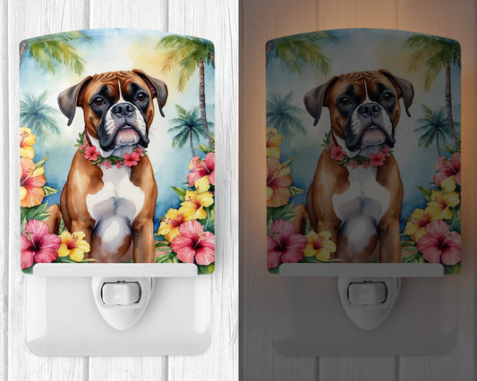 Boxer Luau Ceramic Night Light - One Color / One Size - Home & Garden - Home Improvement - Lights & Lighting - Night