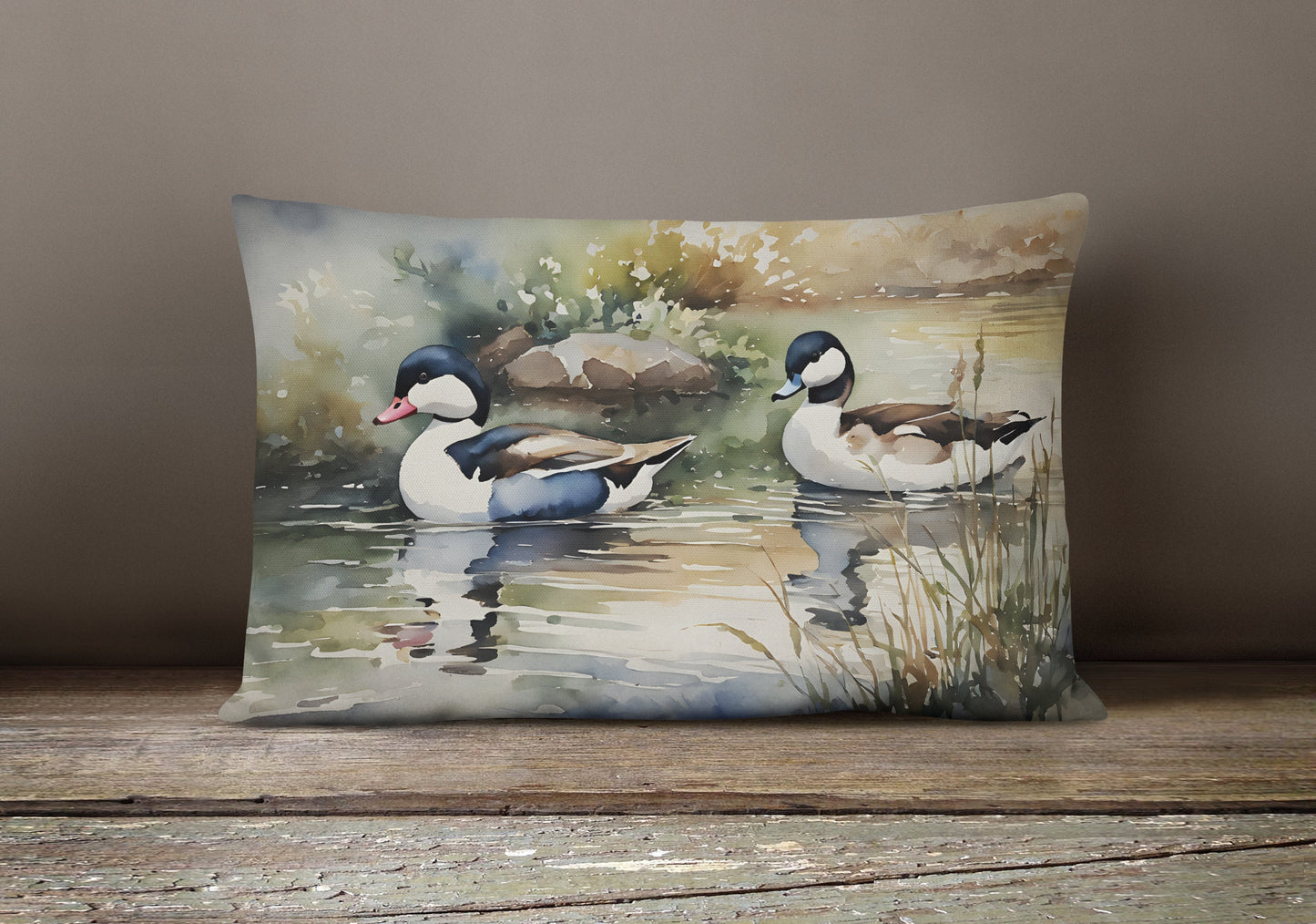Bufflehead Throw Pillow - One Color / One Size - Home & Garden - Home Textile - Pillows