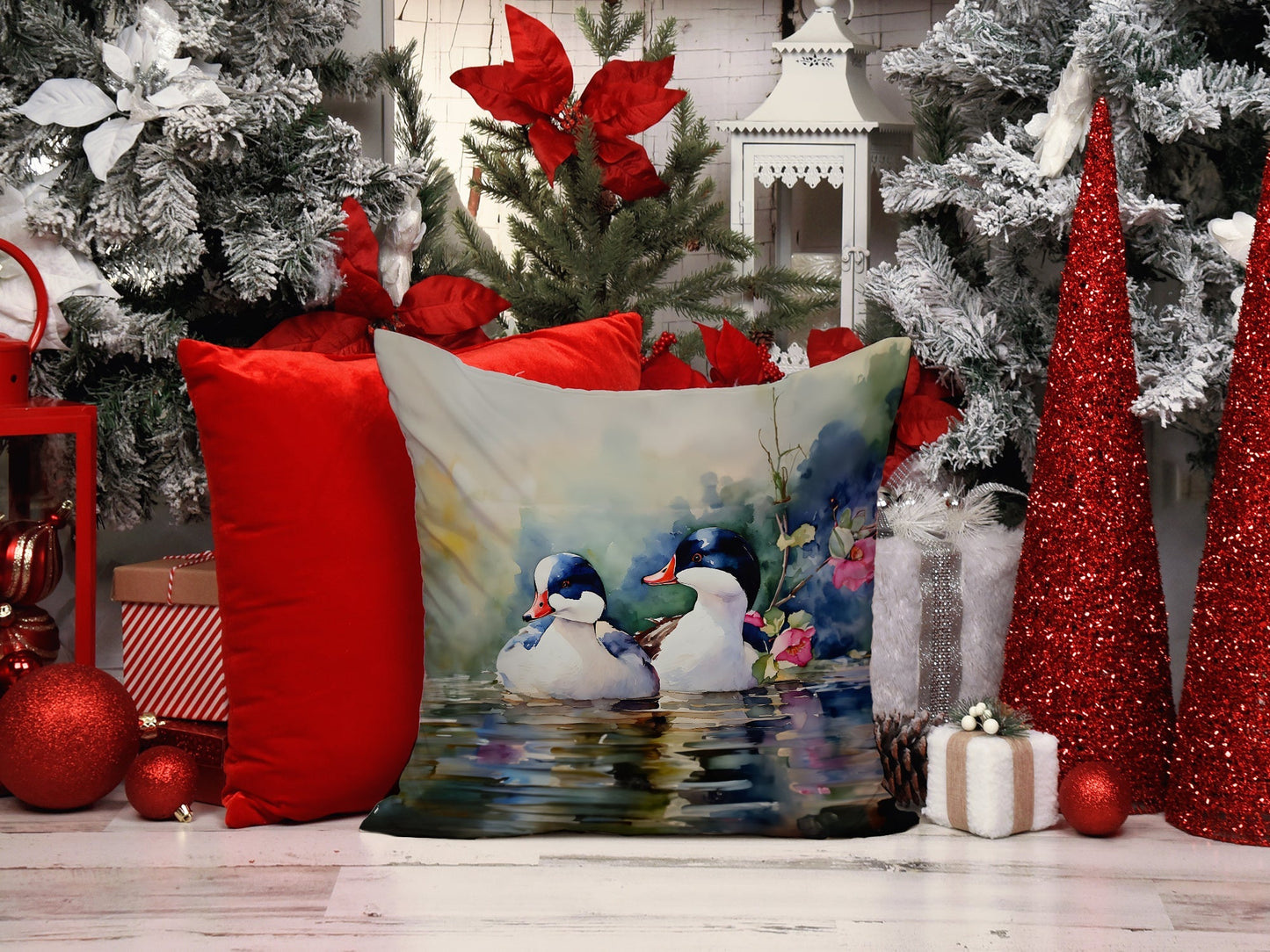 Bufflehead Throw Pillow - One Color / One Size - Home & Garden - Home Textile - Pillows