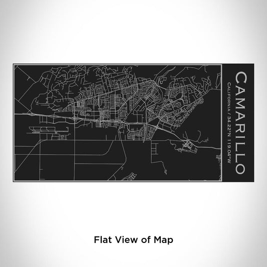 Camarillo - California Map Insulated Bottle in Matte Black - Drinkware