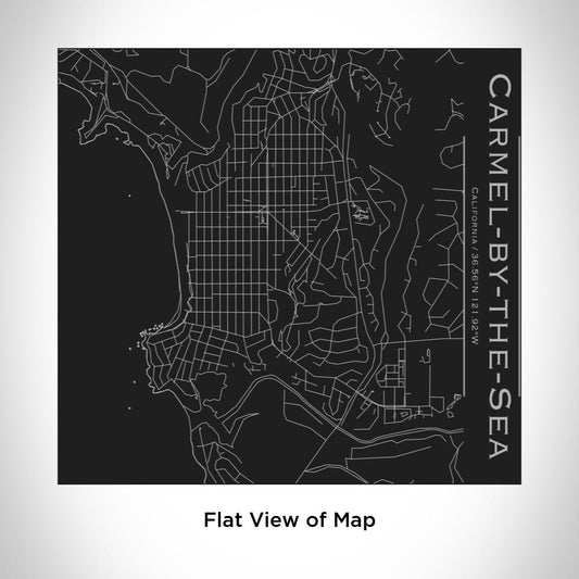 Carmel-by-the-Sea - California Map Tumbler in Matte Black - Drinkware