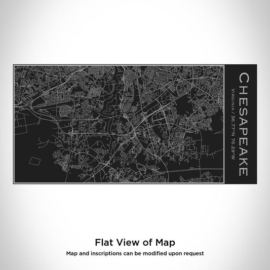 Chesapeake - Virginia Map Insulated Bottle in Matte Black - Drinkware