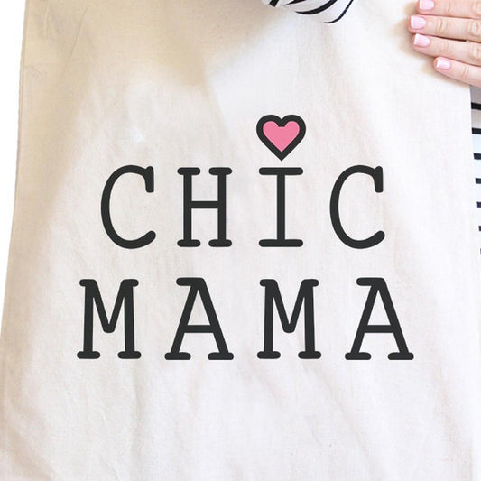 Chic Mama Natural Canvas Tote Bag - One Color / One Size - Bags & Luggage - Women’s Bags