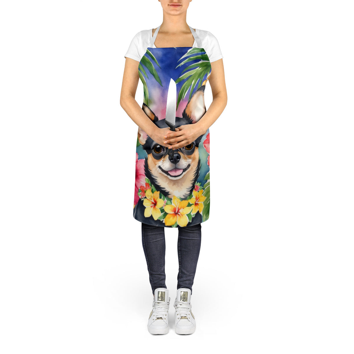 Chihuahua Luau Apron - One Color / One Size - Home & Garden - Kitchen Dining & Bar - Table Decoration & Accessories