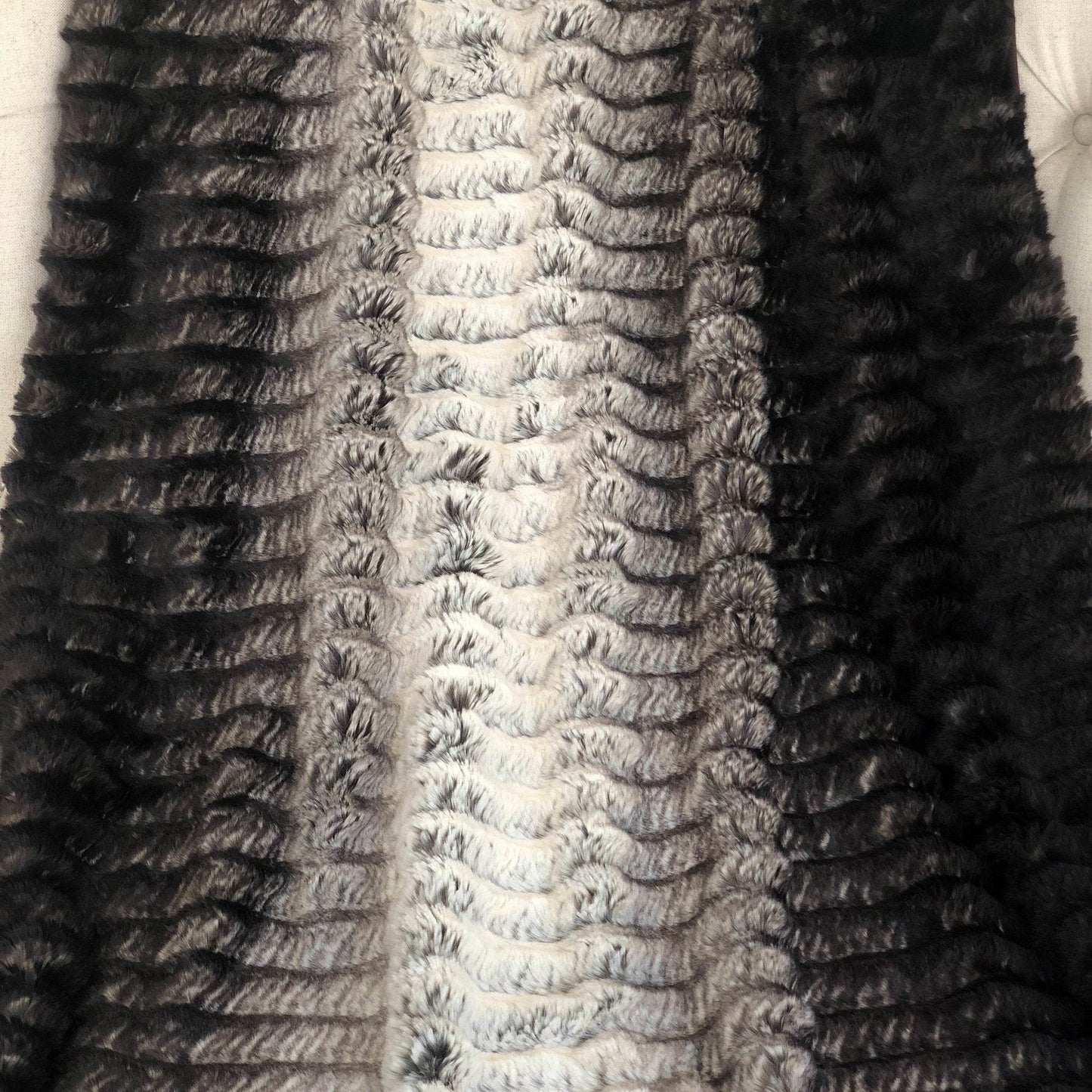 Chocolate Brown Ivory Faux Fur Luxury Throw Blanket - Home & Garden - Home Textile - Bedding
