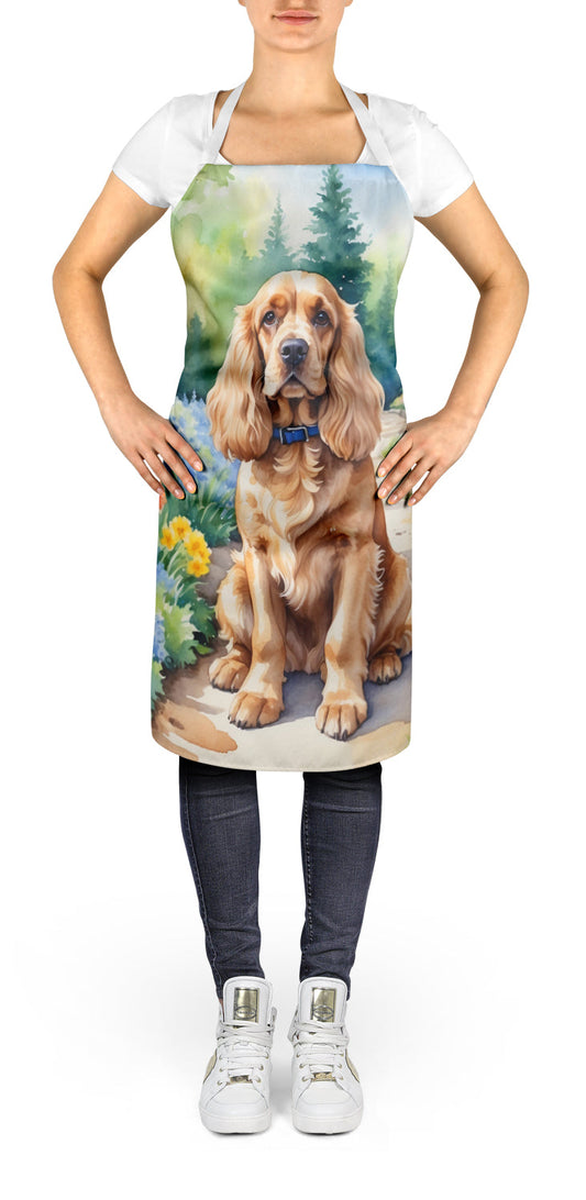 Cocker Spaniel Spring Path Apron - One Color / One Size - Home & Garden - Kitchen Dining & Bar - Table Decoration &
