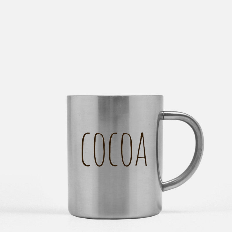 Cocoa Gold & Silver Mug - Silver - Home & Garden - Kitchen Dining & Bar - Dinnerware
