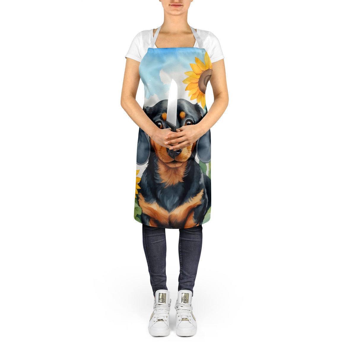 Dachshund in Sunflowers Apron - One Color / One Size - Home & Garden - Kitchen Dining & Bar - Table Decoration &