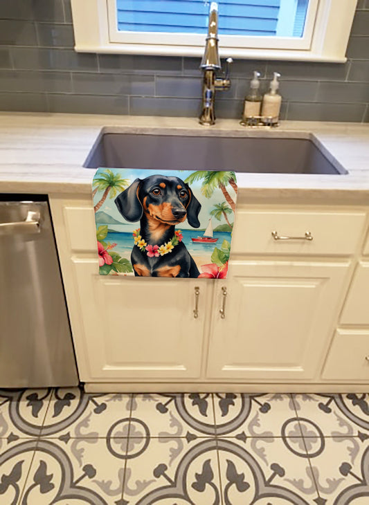 Dachshund Luau Kitchen Towel - One Color / One Size - Home & Garden - Home Textile - Towels