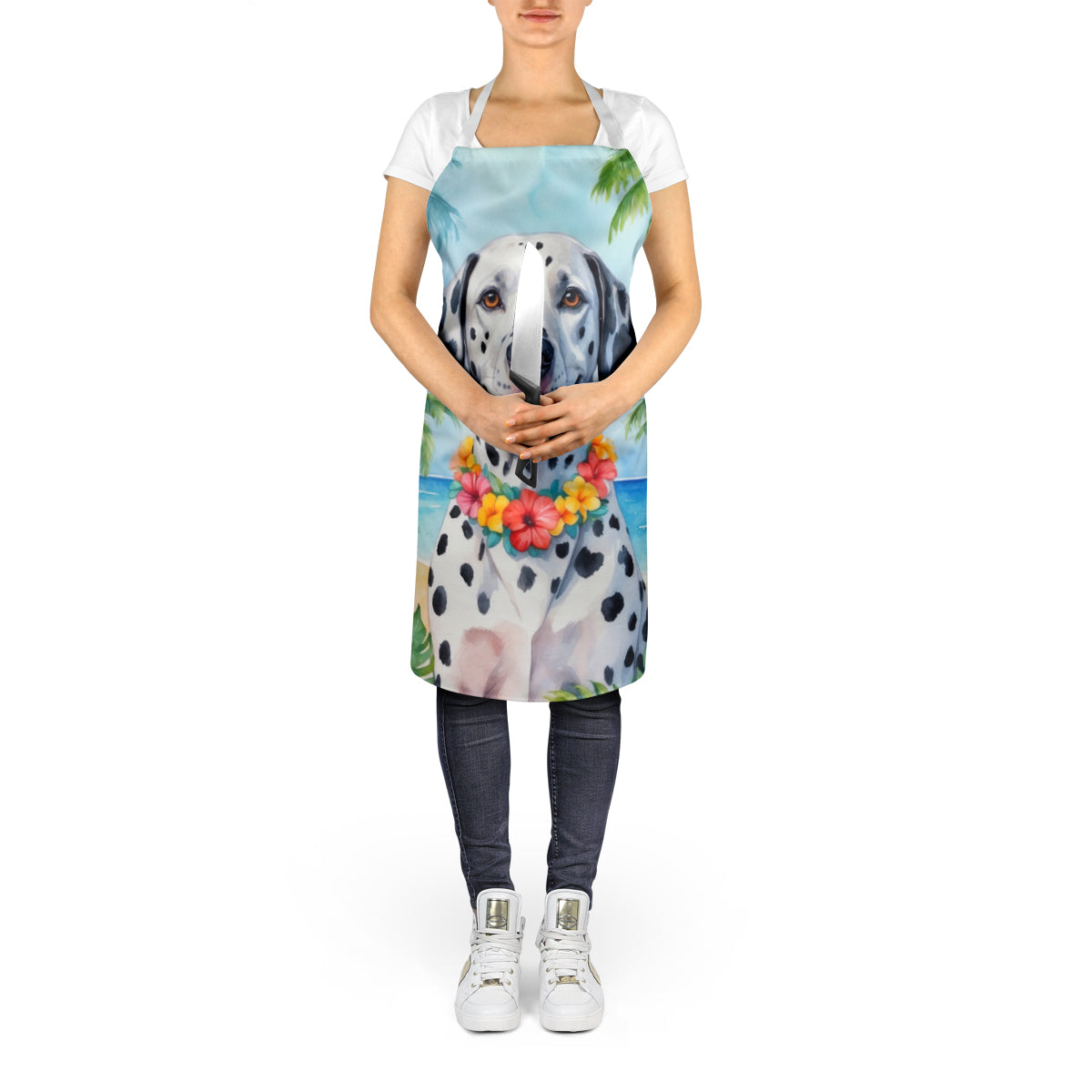 Dalmatian Luau Apron - One Color / One Size - Home & Garden - Kitchen Dining & Bar - Table Decoration & Accessories