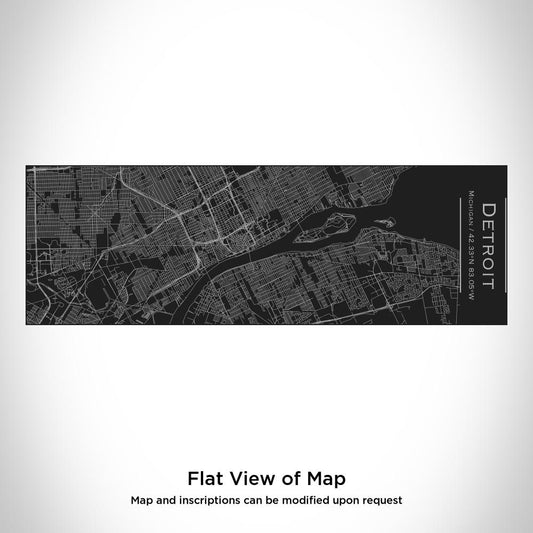 Detroit - Michigan Map Insulated Cup in Matte Black - Drinkware
