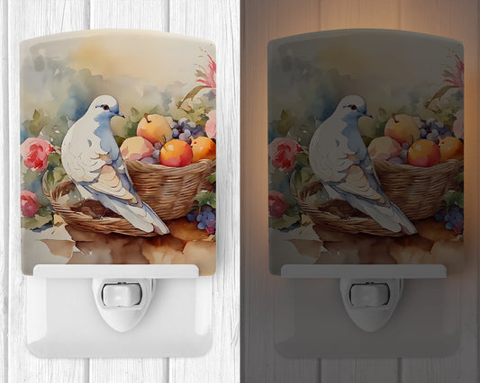 Dove Ceramic Night Light - One Color / One Size - Home & Garden - Home Improvement - Lights & Lighting - Night Lights