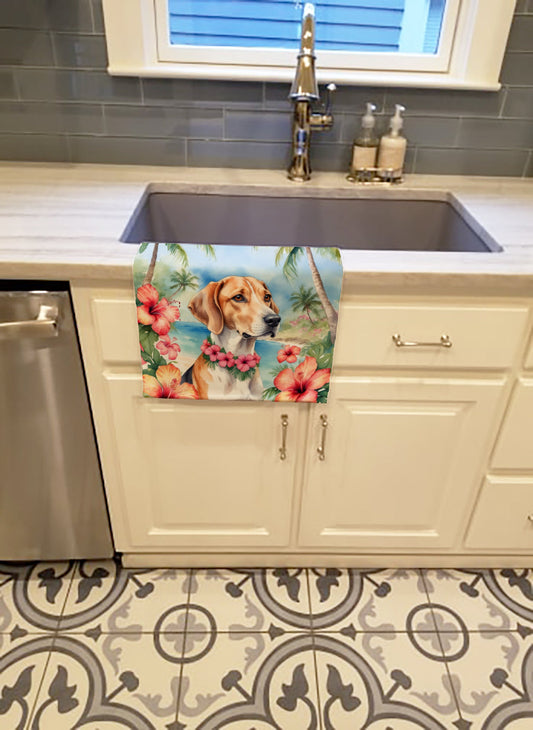 English Foxhound Luau Kitchen Towel - One Color / One Size - Home & Garden - Home Textile - Towels