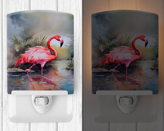 Flamingo Ceramic Night Light - One Color / One Size - Home & Garden - Home Improvement - Lights & Lighting - Night