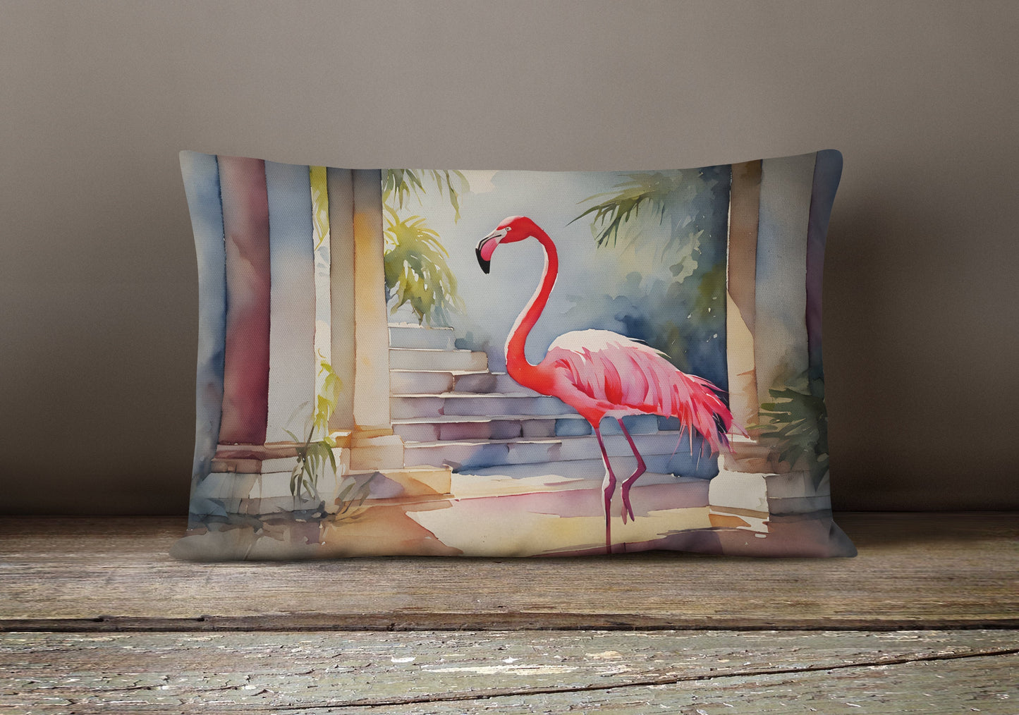Flamingo Throw Pillow - One Color / One Size - Home & Garden - Home Textile - Pillows