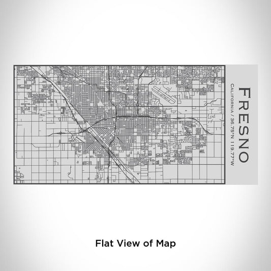Fresno - California Map Insulated Bottle - Drinkware