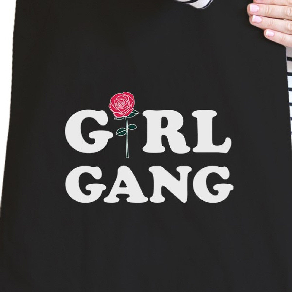 Girl Gang Rose Black Canvas Tote Bag - One Color / One Size - Bags & Luggage - Women’s Bags