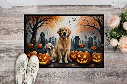 Golden Retriever Spooky Halloween Doormat - One Color / One Size - Home & Garden - Home Textile - Carpets & Rugs