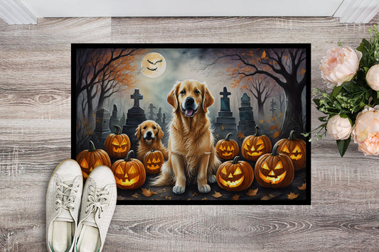 Golden Retriever Spooky Halloween Doormat - One Color / One Size - Home & Garden - Home Textile - Carpets & Rugs
