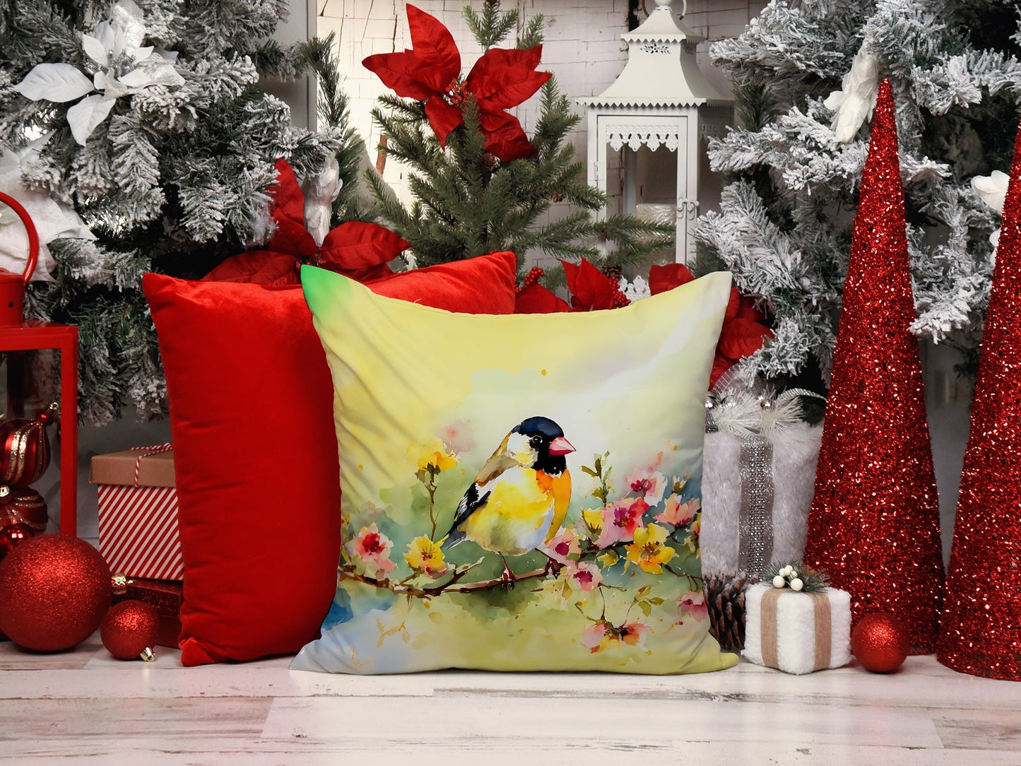 Goldfinch Throw Pillow - One Color / One Size - Home & Garden - Home Textile - Pillows