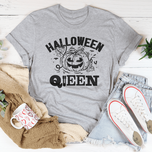 Halloween Queen Tee - S / Athletic Heather - Women’s Fashion - Women’s Clothing - Tops & Tees - T-Shirts