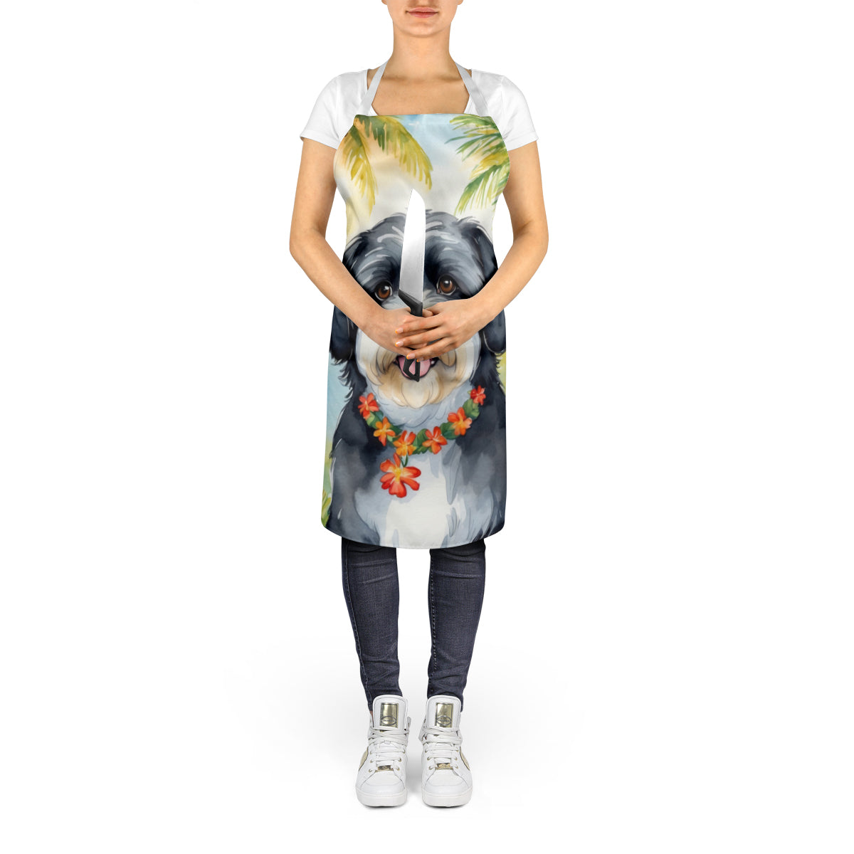 Havanese Luau Apron - One Color / One Size - Home & Garden - Kitchen Dining & Bar - Table Decoration & Accessories