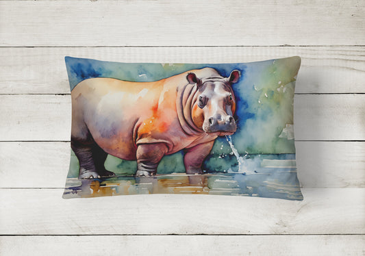 Hippopotamus Throw Pillow - One Color / One Size - Home & Garden - Home Textile - Pillows