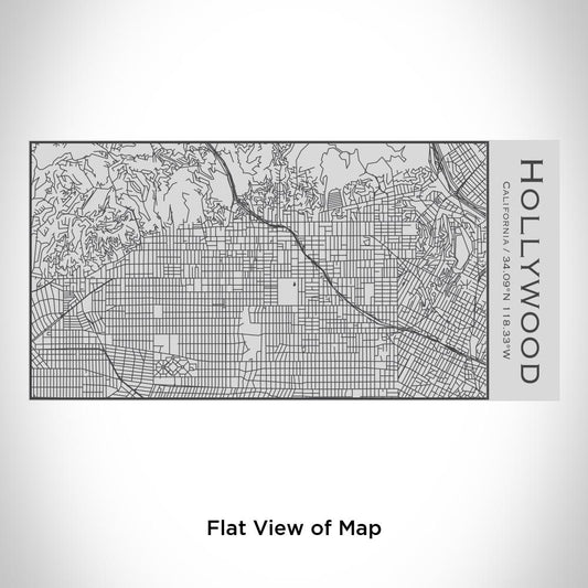 Hollywood - California Map Insulated Bottle - Drinkware