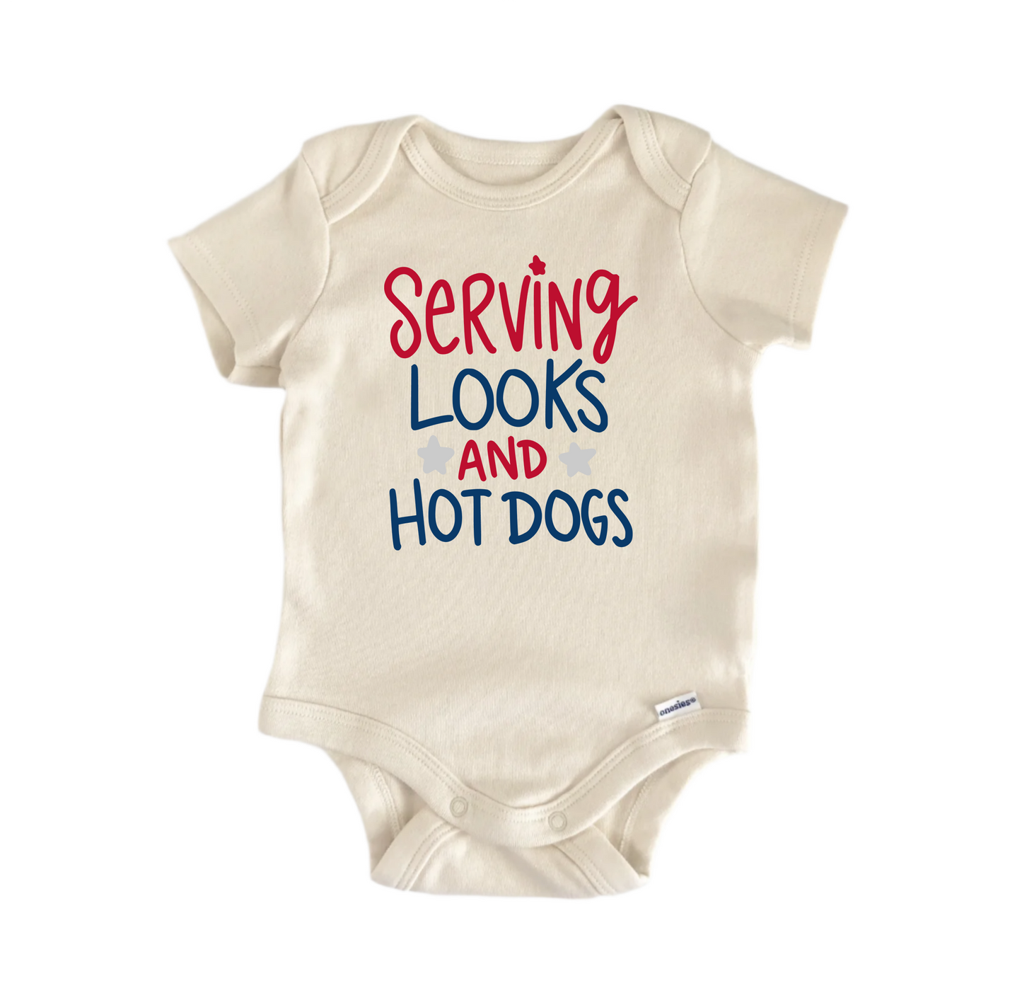 Hot Dog July 4th Patriotic - Baby Boy Girl Clothes Bodysuit Funny Cute - Kids & Babies - Mother & Kids - Boys’ Baby