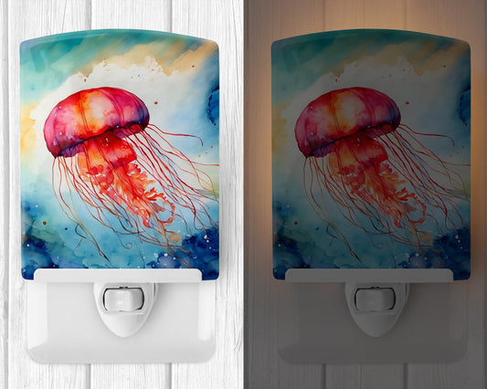 Jellyfish Ceramic Night Light - One Color / One Size - Home & Garden - Home Improvement - Lights & Lighting - Night