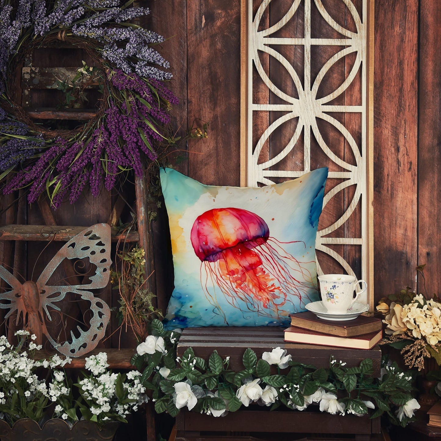 Jellyfish Throw Pillow - One Color / One Size - Home & Garden - Home Textile - Pillows
