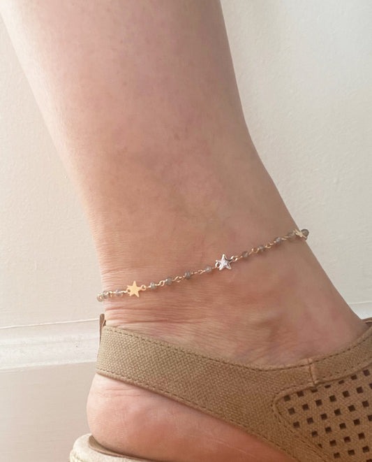Labradorite Star Anklet - One Color / One Size - Jewelry & Accessories - Fine Jewelry - Anklets
