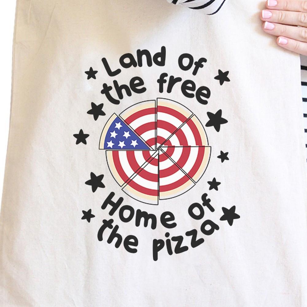 Land of the Free Home of the Pizza Tote Bag - One Color / One Size - Bags & Luggage - Women’s Bags